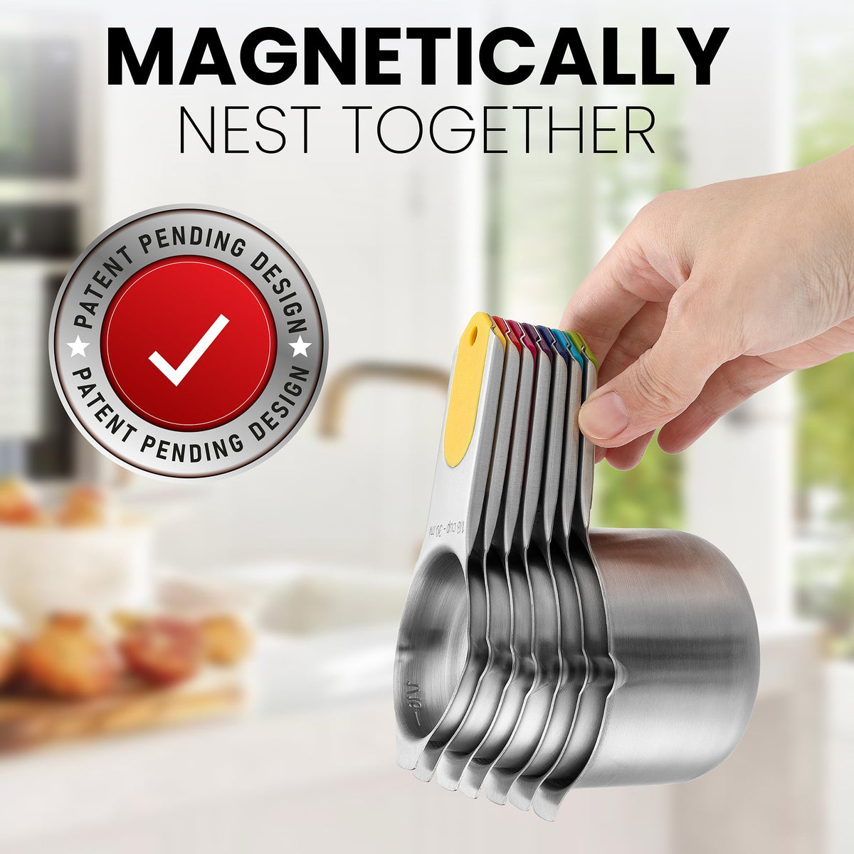 Spring Chef multicolor stainless steel design adds style to any kitchen.