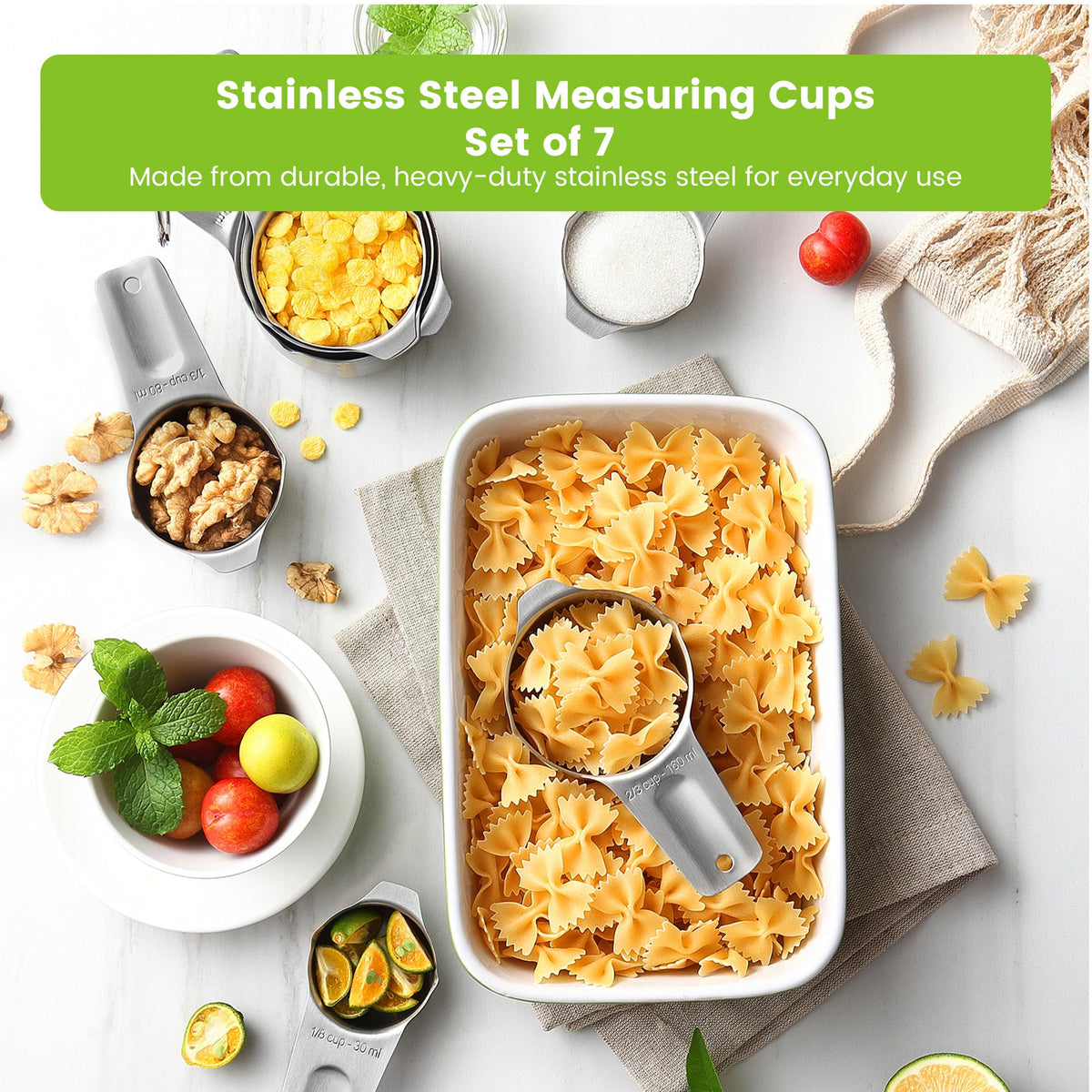 Spring Chef nesting cups with ring organized storage