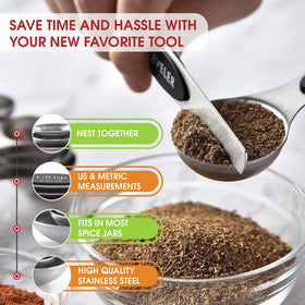 Spring Chef spoons are dishwasher safe for quick cleanup.