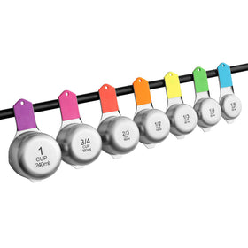 Spring Chef neon measuring cups add a vibrant touch to your kitchen