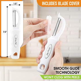 Spring Chef peeler built-in blemish remover for quick prep