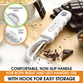 Spring Chef ergonomic, lightweight peeler designed for comfort