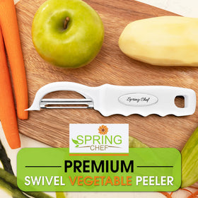 Spring Chef peeler has a hanging hole for storage