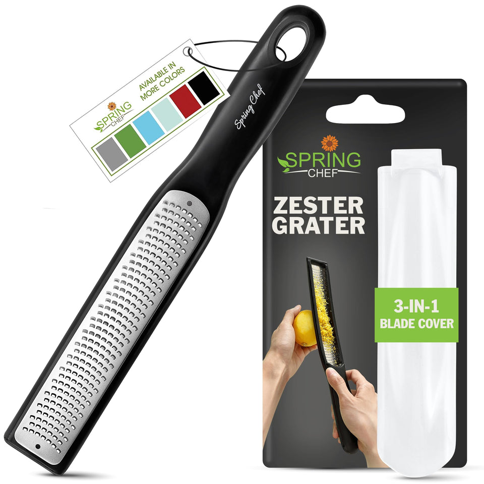 Spring Chef lemon zester blade close-up for precise zesting
