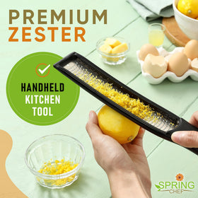 Spring Chef zester dishwasher-safe for easy cleanup
