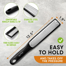 Spring Chef zester handle ergonomic grip for comfortable zesting