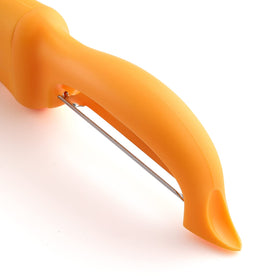 Spring Chef Premium Swivel Peeler dual blades for versatile peeling.