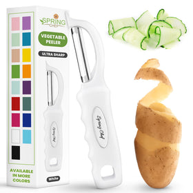 Spring Chef Premium Swivel Peeler with ultra sharp blades for effortless peeling