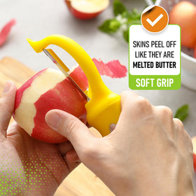 Spring Chef swivel peeler dishwasher-safe for easy cleanup after meals
