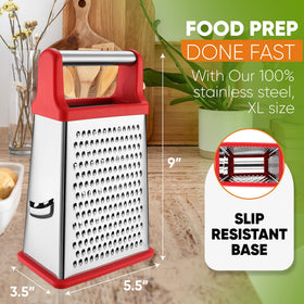Spring Chef grater medium grate for shredded carrot and potato.