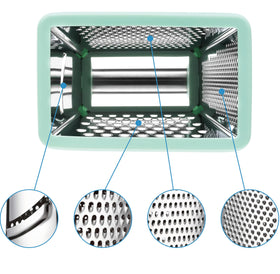 Spring Chef Professional grater used with vegetables and ginger for versatile prep