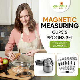 Spring Chef spoons with pour spouts for clean liquid transfers.
