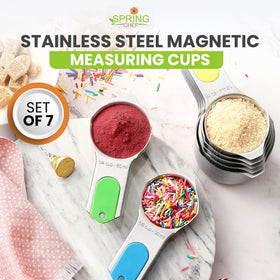 Spring Chef stainless measuring cups dishwasher safe for quick cleanup