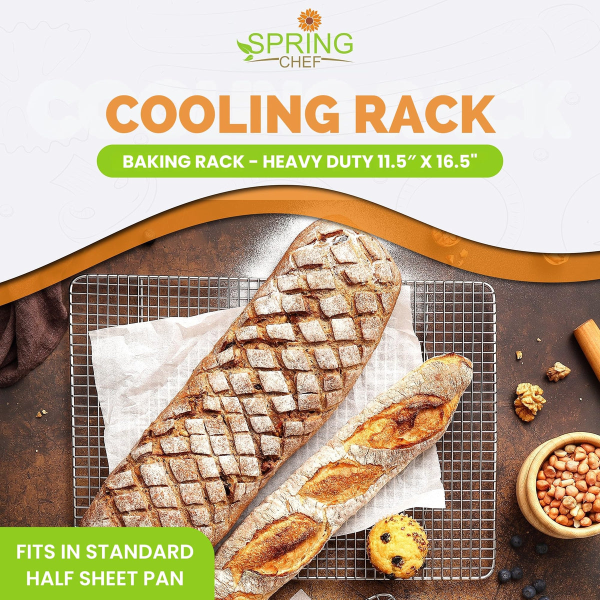 Spring Chef stainless steel 304 construction for durable, toxin-free cooking