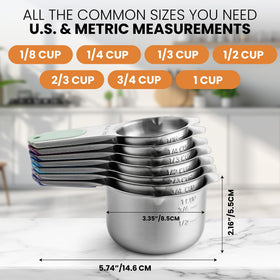 Spring Chef stainless steel 304 cups resist rust for lasting performance.