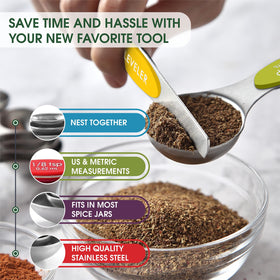 Spring Chef stainless steel spoons resist rust and bending