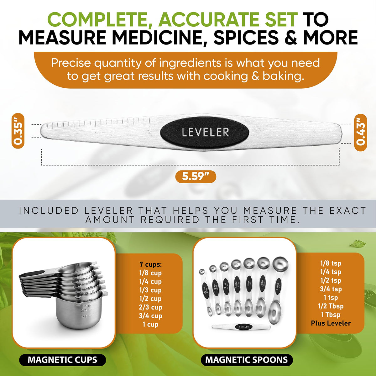 Spring Chef clear US and metric markings stay readable.