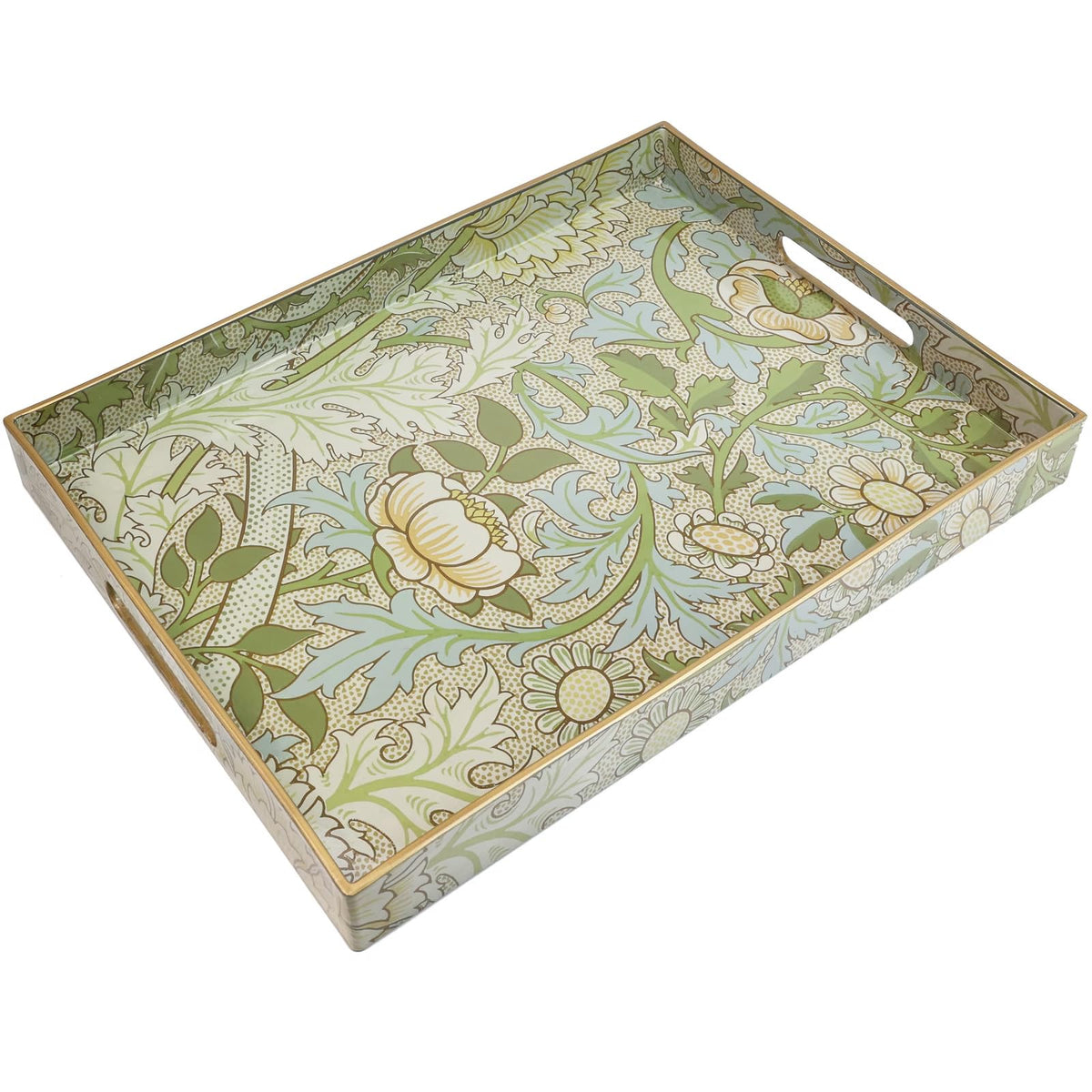 Spsyrine Dianthus serving tray with handles for easy transport.