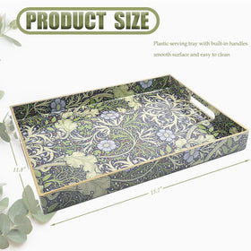 Spsyrine tray in multiple colors complements modern decor.