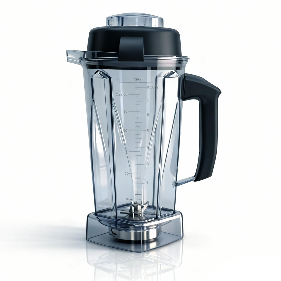 Sqalvox blender pitcher 64oz capacity ideal for family-sized smoothies and soups.