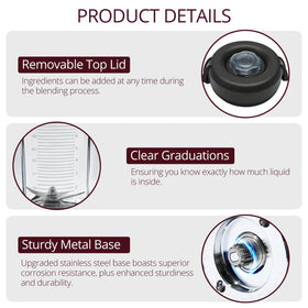 Sqalvox BPA-free safe material pitcher promotes safe kitchen blending.