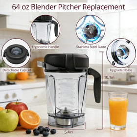 Sqalvox stainless steel blades pitcher ensure smooth blending and efficiency.