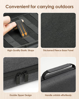 SQERO sturdy handle and adjustable strap enable comfortable carrying