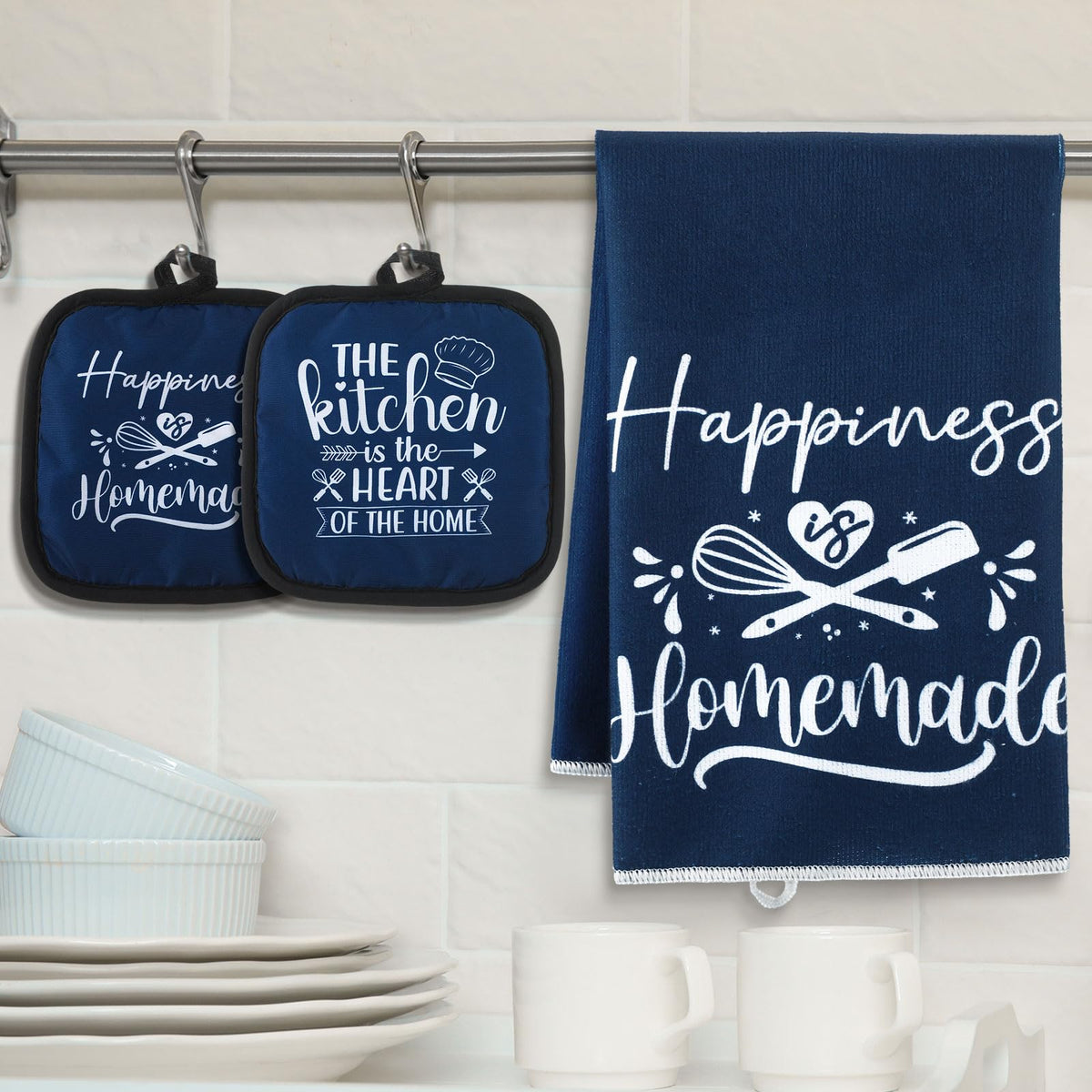 Sratte dish towels with kitchen quotes for a charming kitchen
