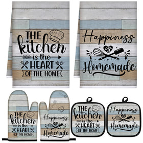 Sratte farmhouse towels closeup showing absorbent microfiber for quick spill cleanup