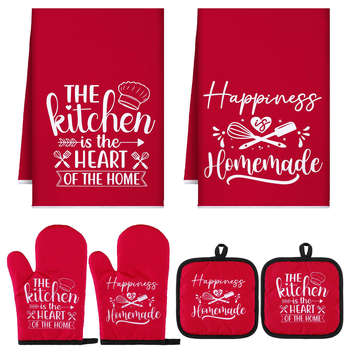 Sratte farmhouse towels set for stylish absorbent kitchen drying