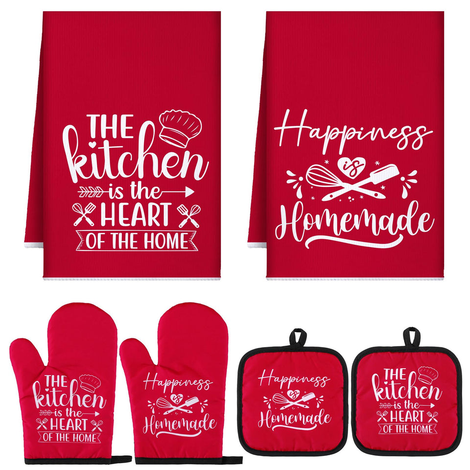 Sratte farmhouse towels set for stylish absorbent kitchen drying