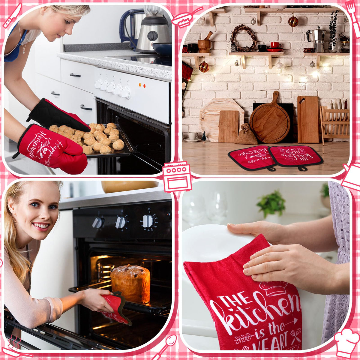 Sratte oven gloves provide sturdy protection during baking