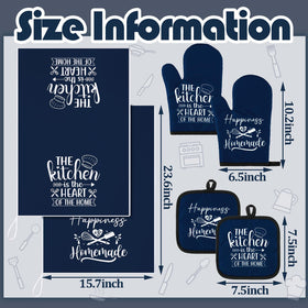 Sratte blue potholders shielding hands while handling hot pots
