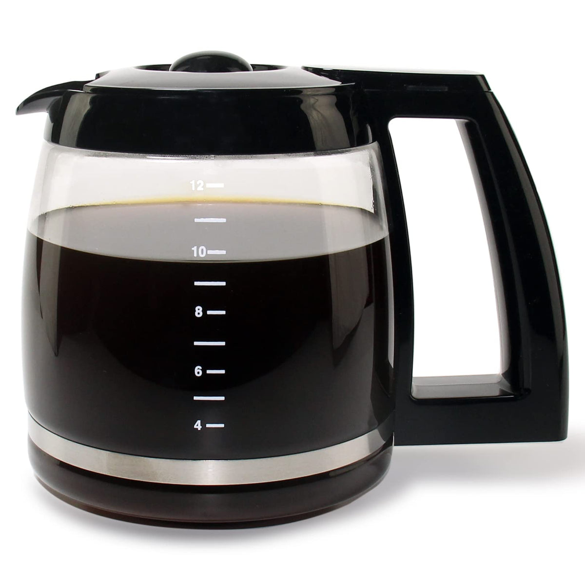 Srempat 12-Cup carafe front view with dripless spout for clean pours