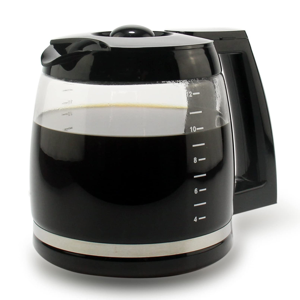 Srempat 12-Cup carafe handle-pour angle for comfortable grip