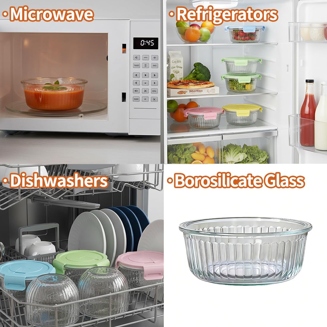 S.ROKE TTAN dishwasher-safe glass container for effortless cleaning.