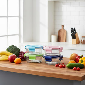 S.ROKE TTAN oven-safe glass container without lid for easy baking.
