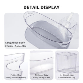 SRRUI clear wall design lets you monitor ice and replenishment.