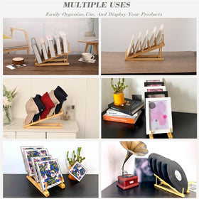 SRYESA tilted display rack improves product visibility for customers.