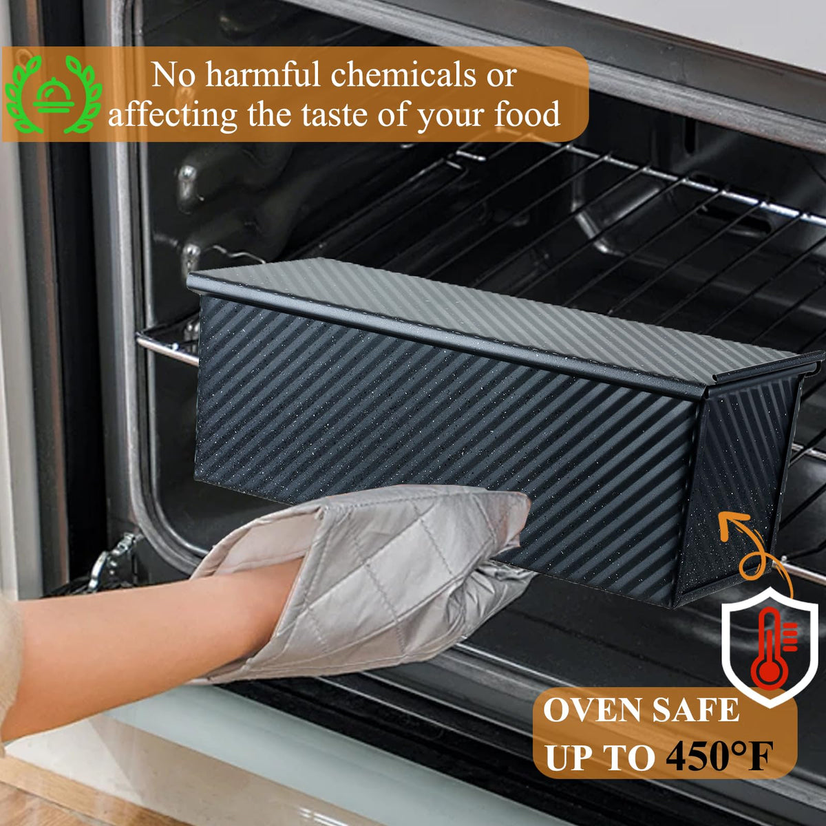 SS&CC loaf pan corrugated design improves heat distribution.