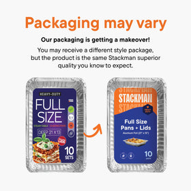 Stack Man bundle of 10 pans with lids for catering.