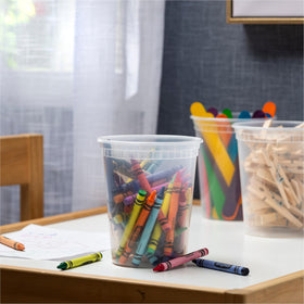 Stack Man dishwasher-safe 32oz container for reuse and easy cleaning