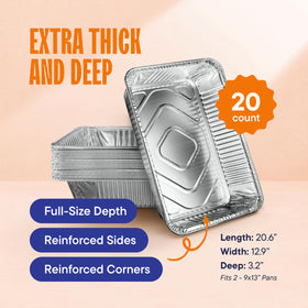Stack Man two-9x13-compatible pans ideal for batch cooking and prep.