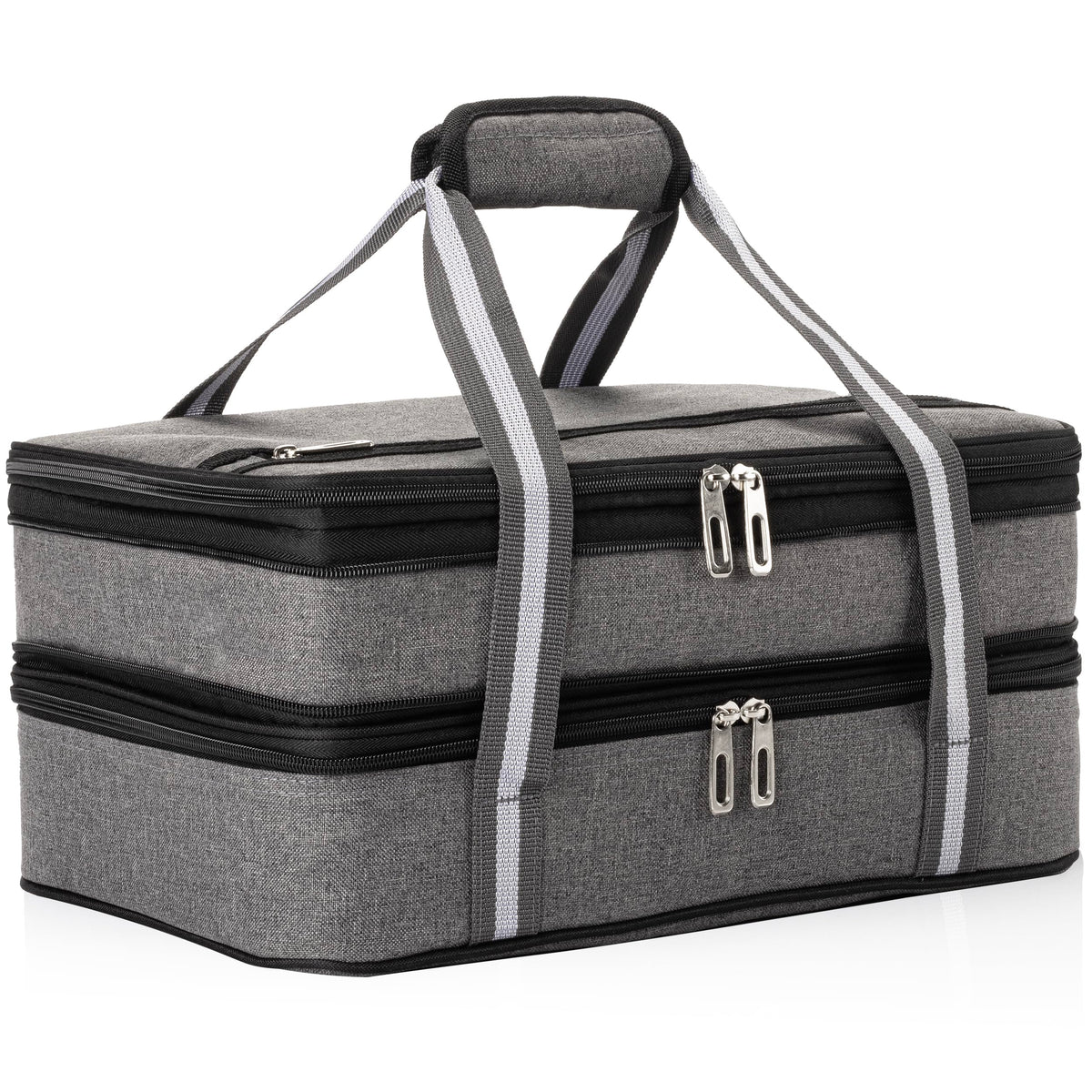 Stack Store Plus More insulated casserole carrier main compartment ideal for hot or cold meals.