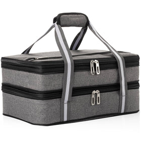 Stack Store Plus More insulated casserole carrier main compartment ideal for hot or cold meals.