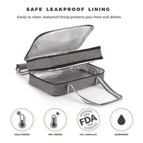 Padded handle on Stack Store Plus More carrier provides comfortable carrying.