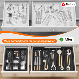 StackHelper non-slip bottom prevents sliding while you search for utensils.