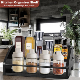 STAeVER black rustic wood base detail shows sturdy construction and style.