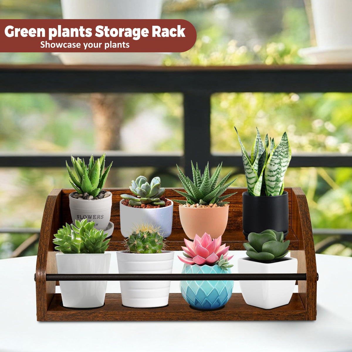 STAEVER coffee station organizer keeps mugs and syrups handy.
