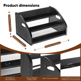 STAEVER coffee syrup rack rustic finish detail adds industrial charm
